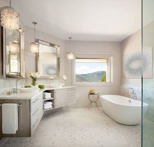 Bathroom Design Denver Interior, Angled Bathroom Vanity